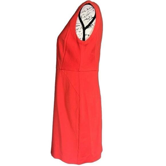 Ann Taylor orange red sleeveless dress 6 - Picture 2 of 5